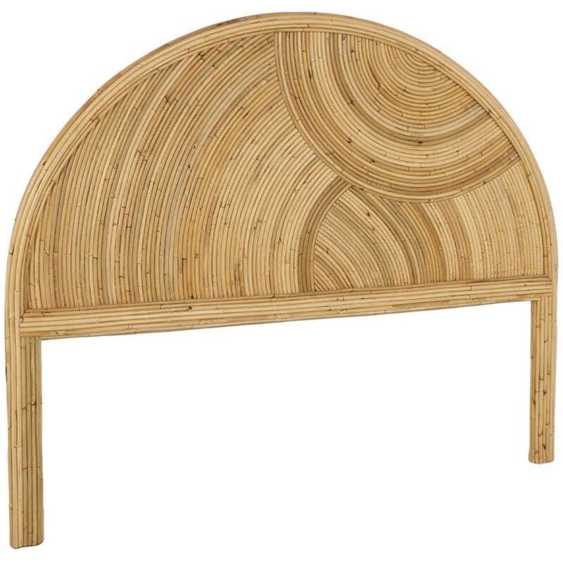 Tête de lit en rotin naturel. bois clair. bohème. L160 x P4.5 x H130cm