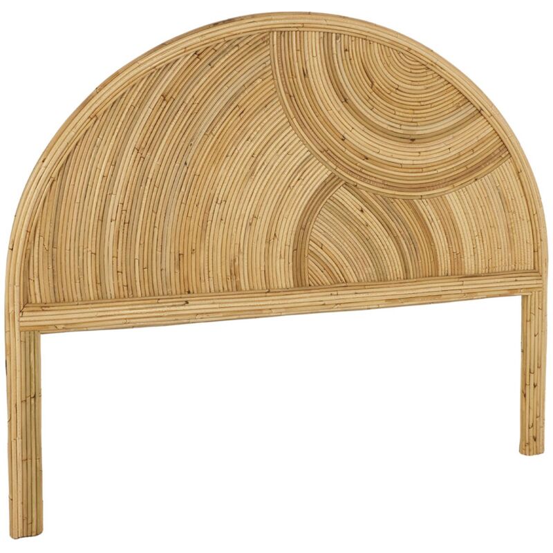 Tête de lit en rotin naturel. bois clair. bohème. L140 x P4.5 x H115cm