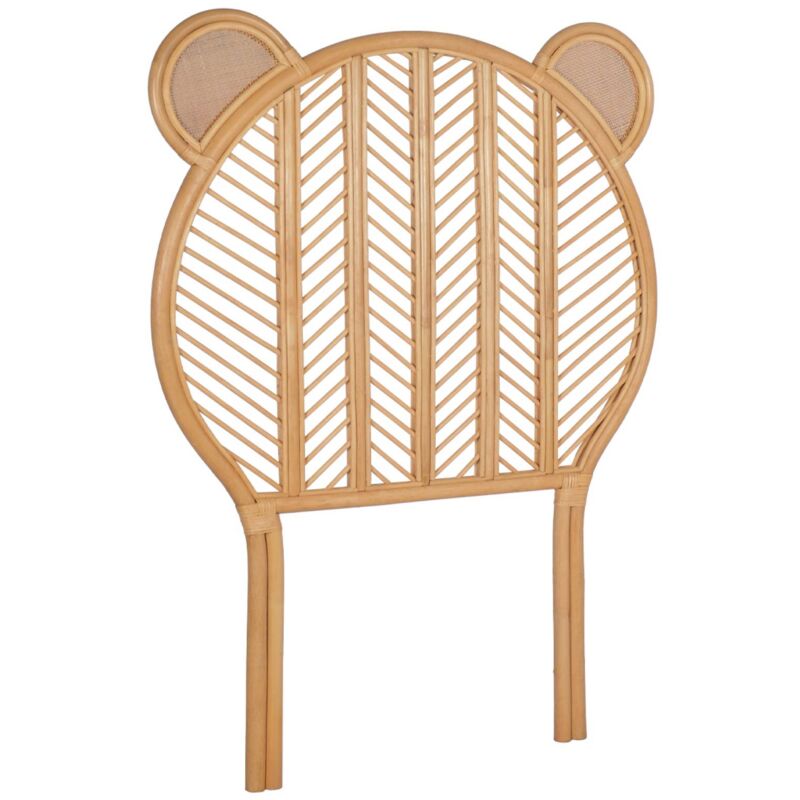 Tête de lit en rotin pour chambre enfant. Nias 90 x 100cm. coloris naturel