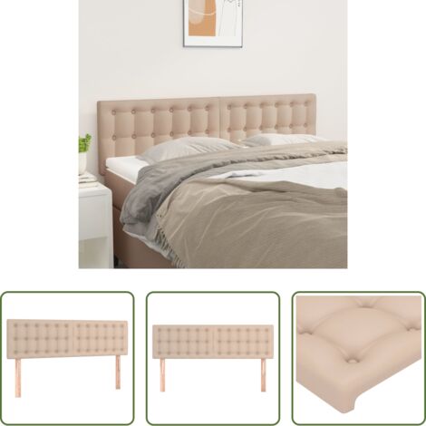Tête de lit en similicuir -  Têtes de lit Cappuccino 144x5x78/88 cm Similicuir