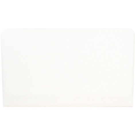 Tête de lit en tissu bouclette blanc 140 cm - Enzo - Blanc