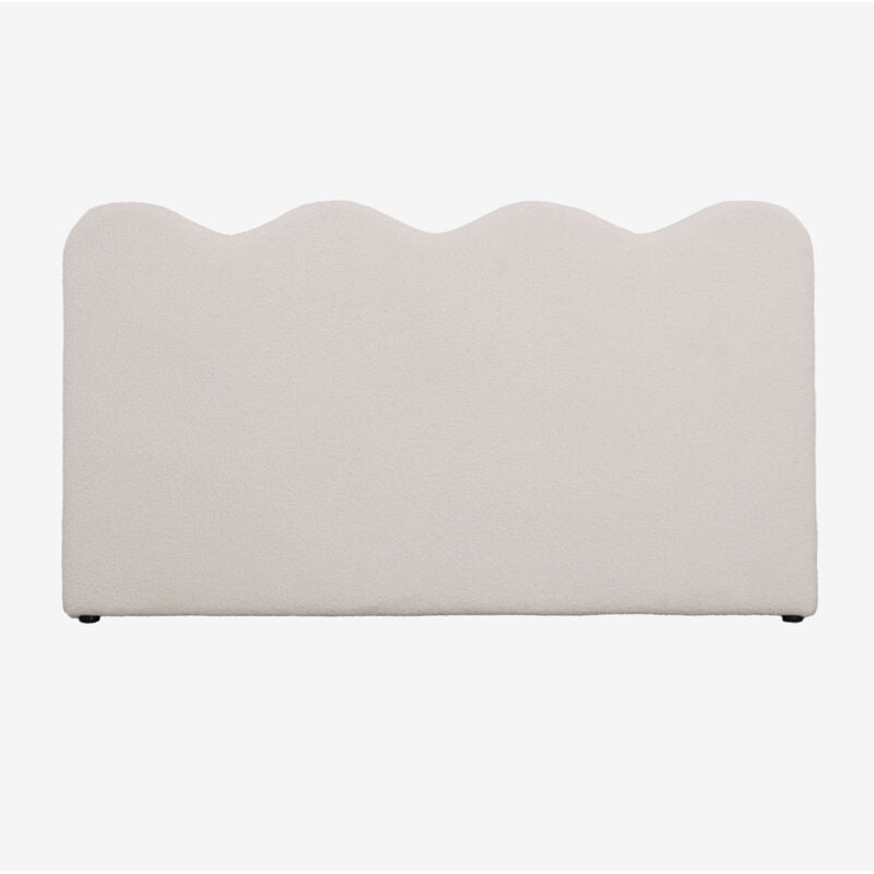 Sklum - Tête de lit en tissu bouclette de 110 cm Fausto 90 cm