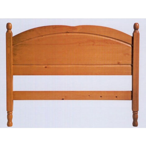 Tête de lit enfant en pin massif coloris miel - Longueur 96,5 x Profondeur 2 x Hauteur 66 cm
