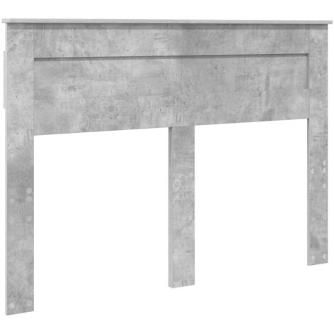 Tête de lit Gris béton 140 cm Bois d'ingénierie