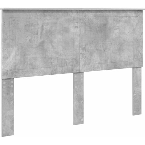 Tête de lit Gris béton 140 cm Bois d'ingénierie