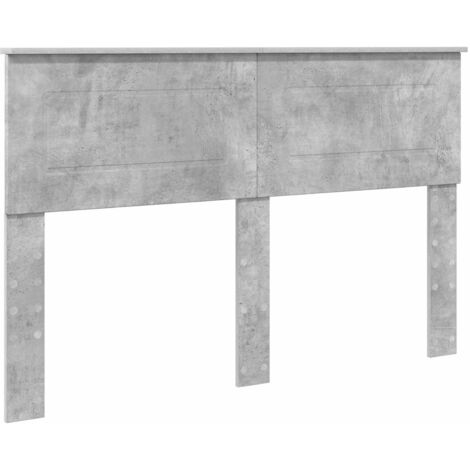Tête de lit Gris béton 140 cm Bois d'ingénierie
