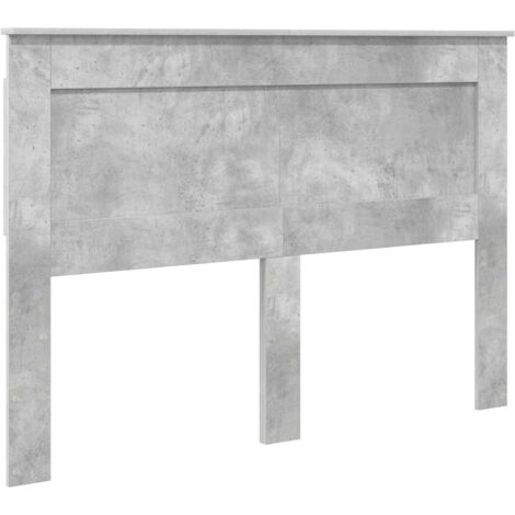 Tête de lit Gris béton 140 cm Bois d'ingénierie