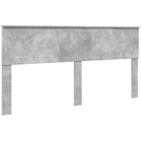Tête de lit Gris béton 180 cm Bois d'ingénierie