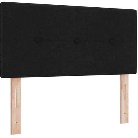 Tête de lit LED avec bandes LED Noir 100 cm tissu