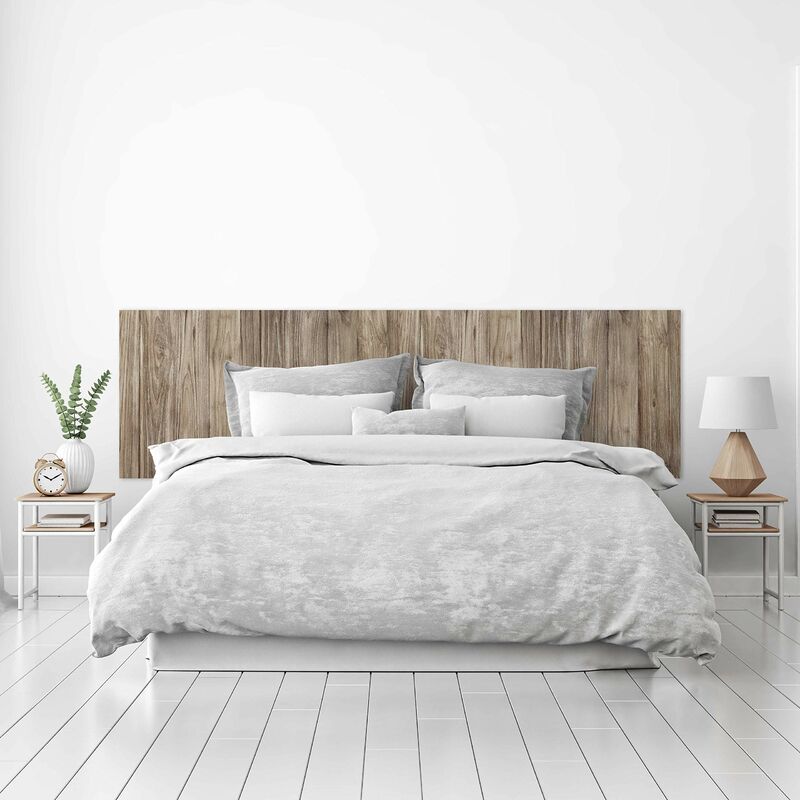 Cabecero Cama pvc Decorativo Económico Textura Madera Roble Tostada con Vetas Varios Tamaños (200 cm x 60 cm)