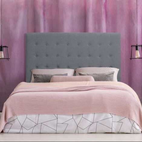 Tête de lit Luxor 140cm Tissu Taupe - Taupe