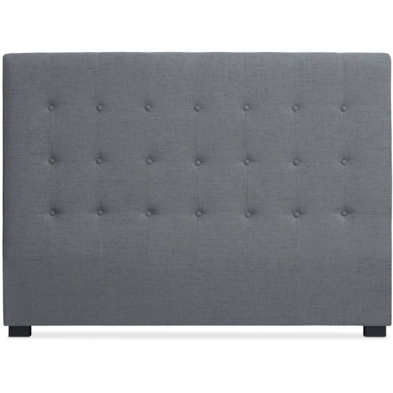 Cotecosy - Tête de lit Luxor 160cm Tissu Gris Cotecosy - Tête de lit Luxor 160cm Tissu Gris