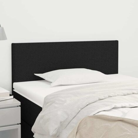 Tête de lit magnifique - Tête de lit - Meuble de Chambre - Noir 100x5x78/88 cm Tissu -63531