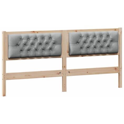 Tête de lit Marron et gris clair 180 cm Bois massif en pin