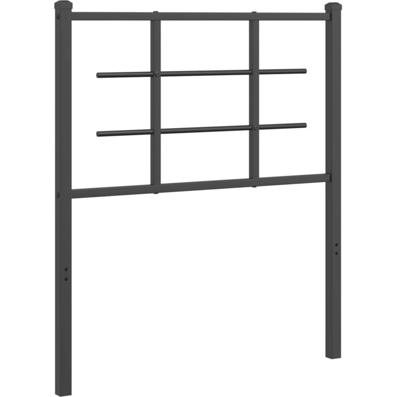 Tête de lit métal noir 80 cm Vidaxl