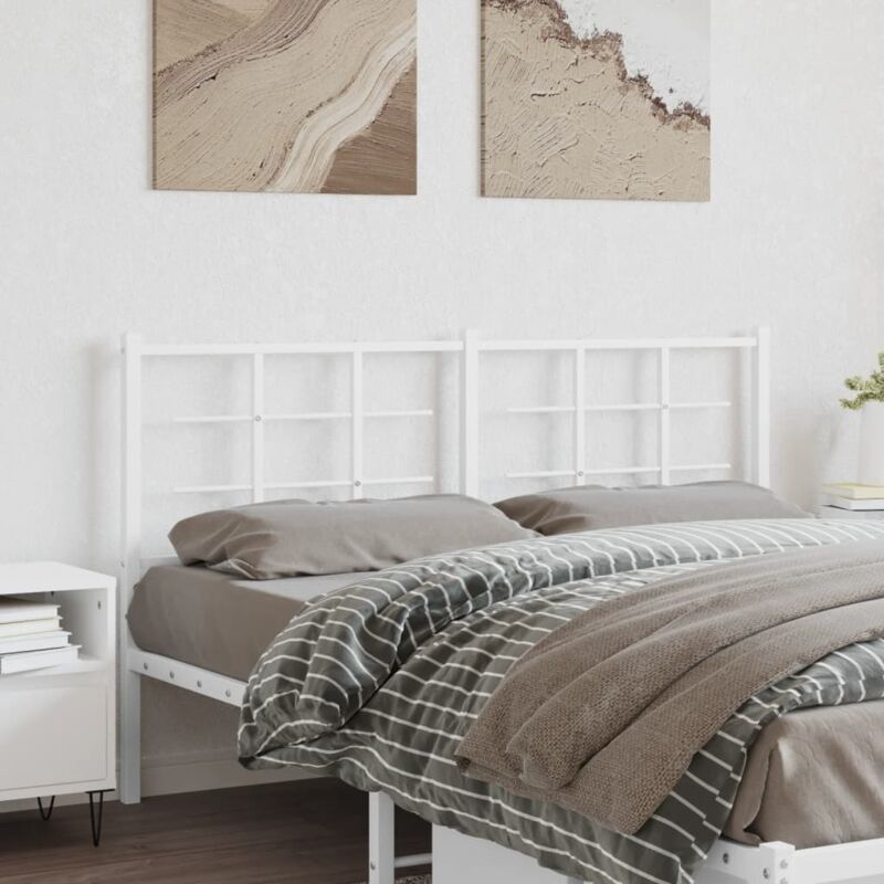 Tête de lit métal blanc 160 cm Vidaxl