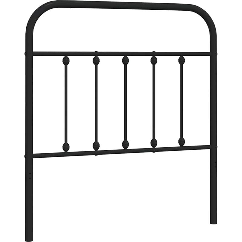 Tête de lit métal noir 80 cm Vidaxl