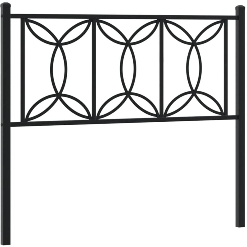 Tête de lit métal noir 107 cm Vidaxl