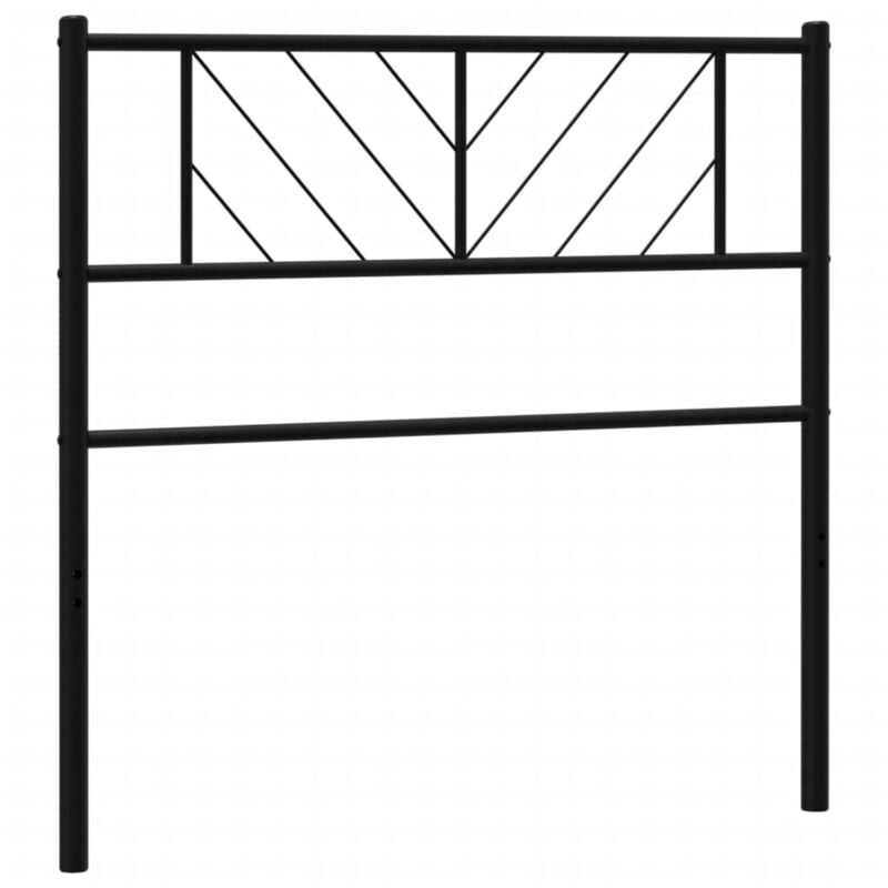 Tête de lit métal noir 90 cm Vidaxl