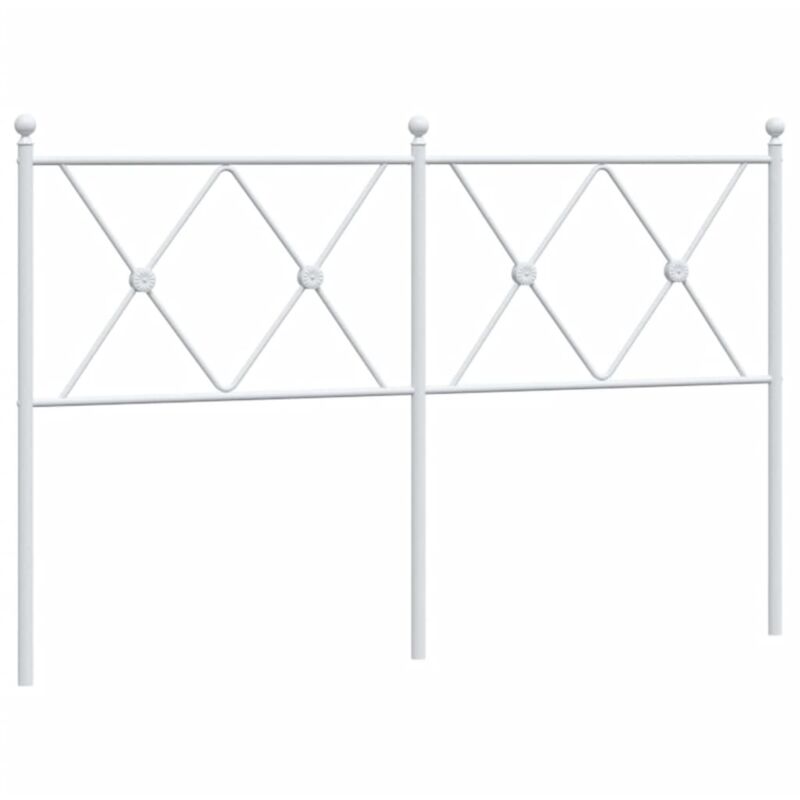 Tête de lit métal blanc 140 cm Vidaxl