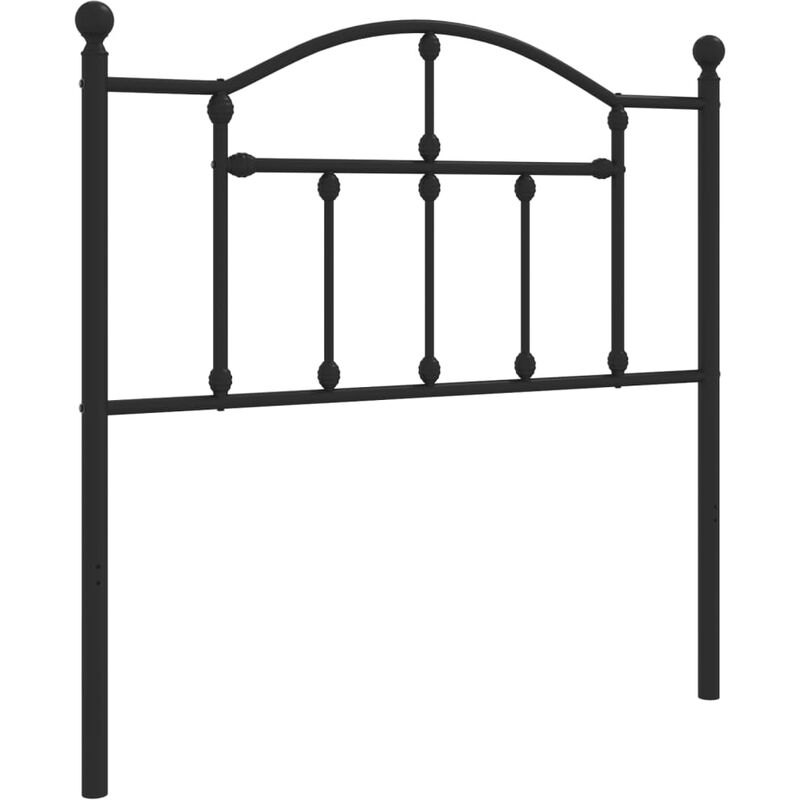 Tête de lit métal noir 90 cm Vidaxl