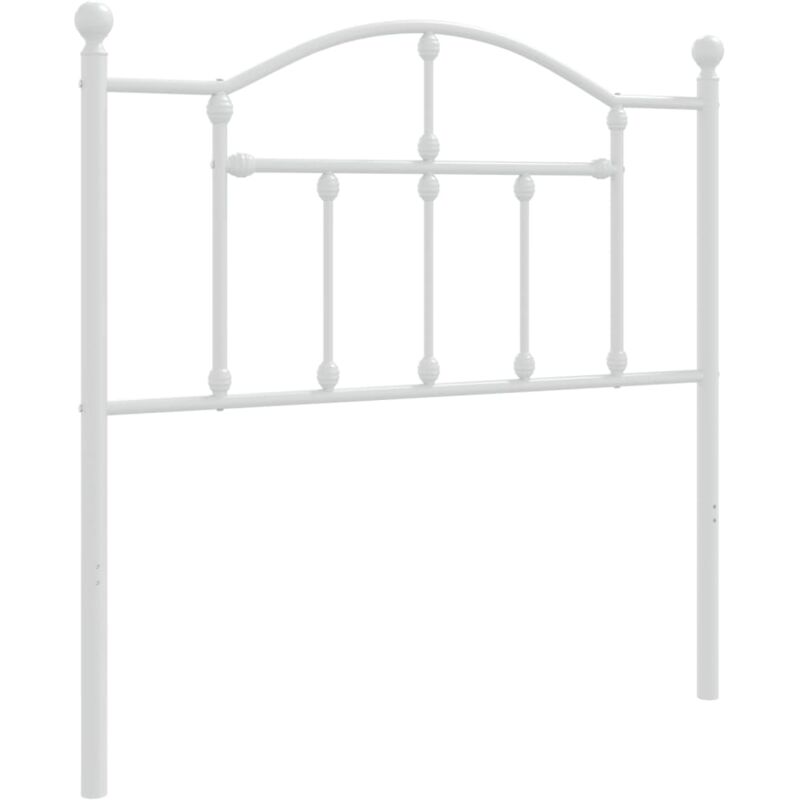 Tête de lit métal blanc 90 cm Vidaxl