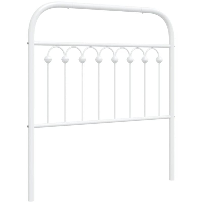 Tête de lit métal blanc 90 cm Vidaxl
