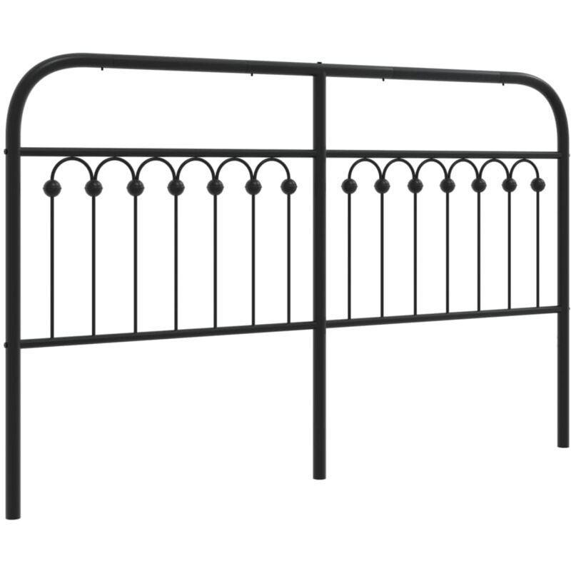 Tête de lit métal noir 160 cm