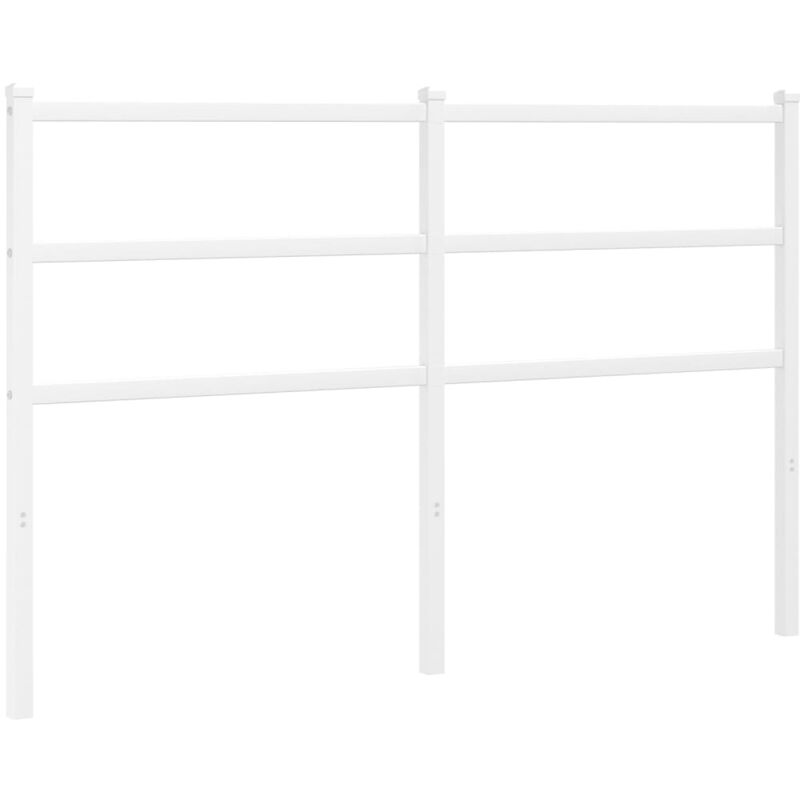 Tête de lit métal blanc 140 cm - Vidaxl