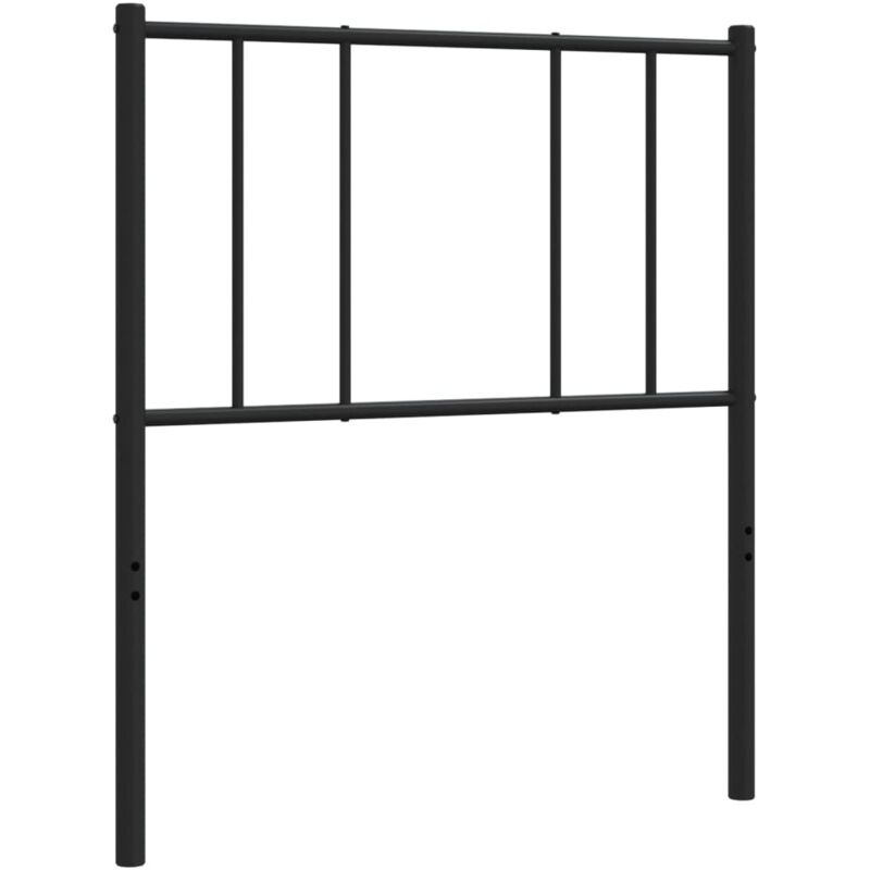 vidaXL Ersatz-Kopfteil Metall Schwarz 80 cm