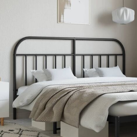 Tête de lit métal noir 160 cm vidaXL