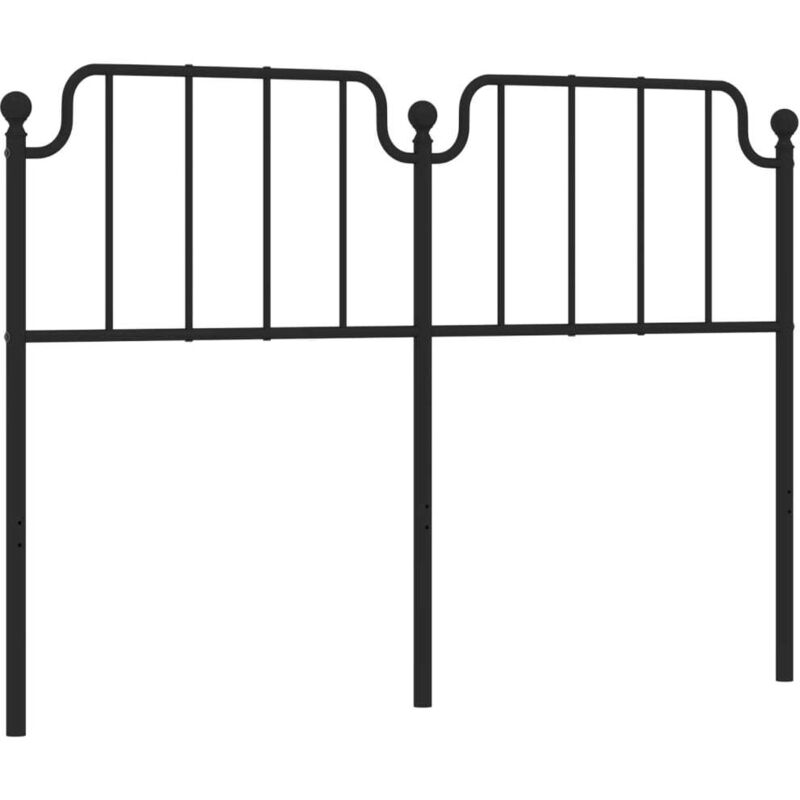 Tête de lit métal noir 140 cm Vidaxl