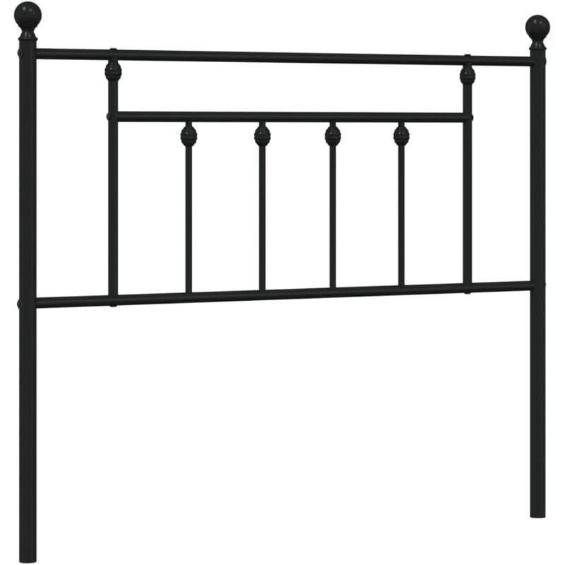 Tête de lit métal noir 107 cm Vidaxl