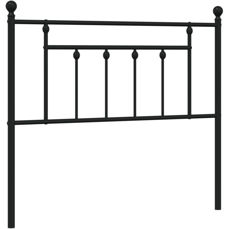 vidaXL Ersatz-Kopfteil Metall Schwarz 107 cm
