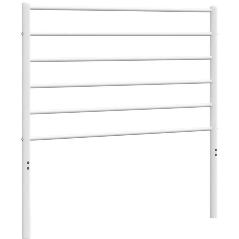Tête de lit métal blanc 75 cm Vidaxl