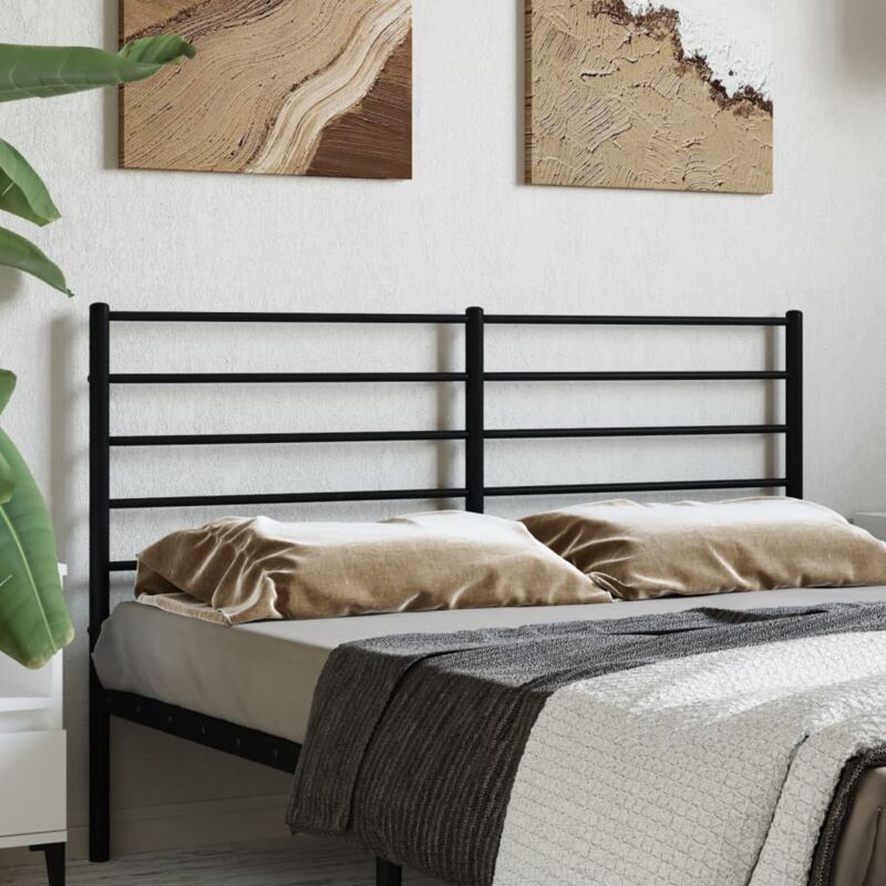 Tête de lit métal noir 140 cm Vidaxl