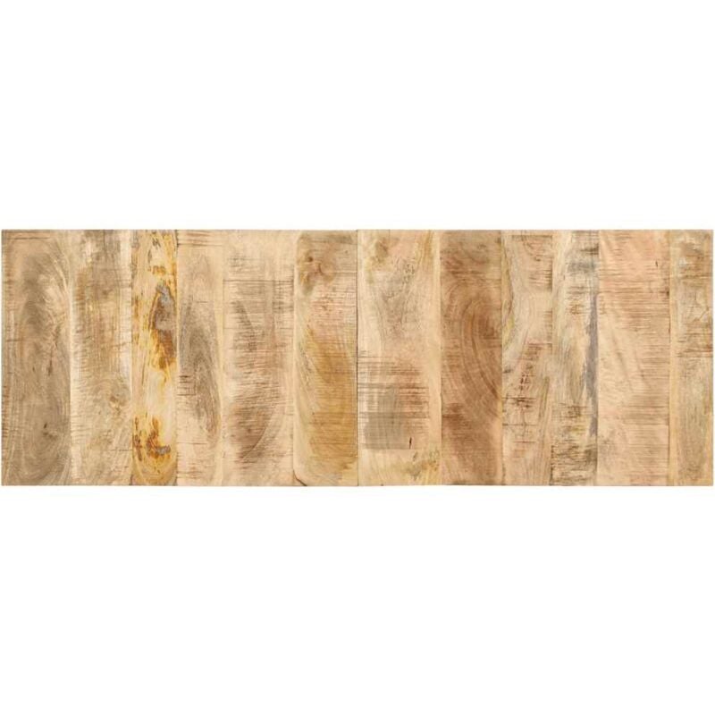 Tête de lit 140 cm bois de manguier brut massif Vidaxl