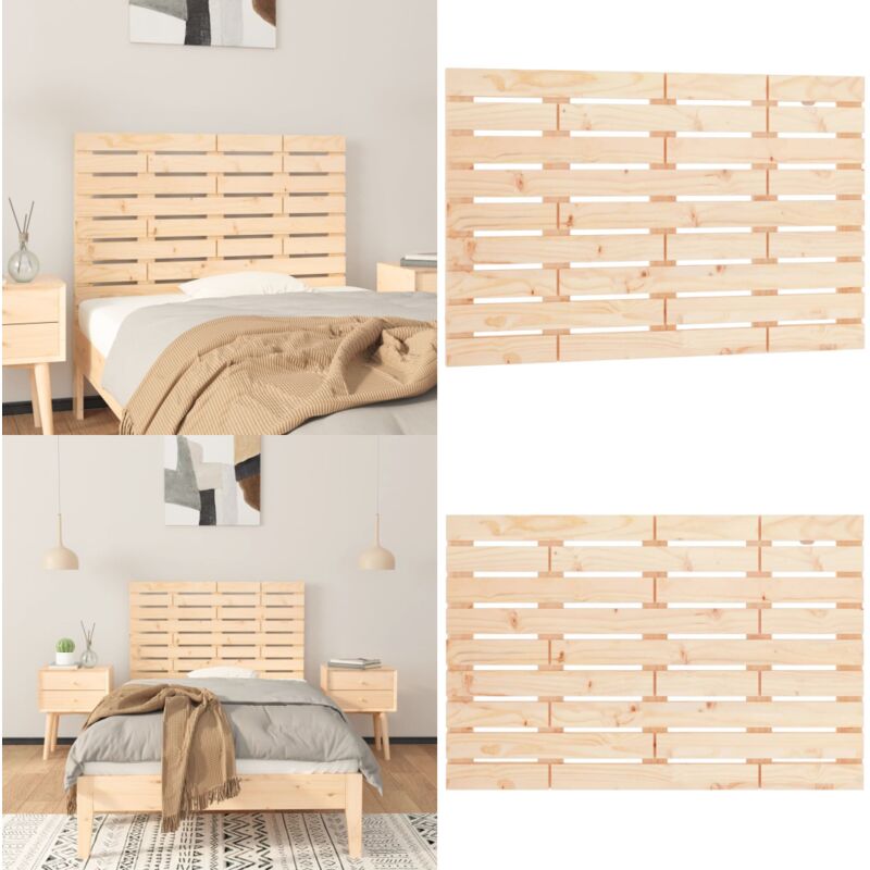 Vidaxl - Tête de lit murale 96x3x63 cm Bois massif de pin - Tête De Lit Murale - Tête De Lit Bois - Tête De Lit Design Classique - Support Lombaire