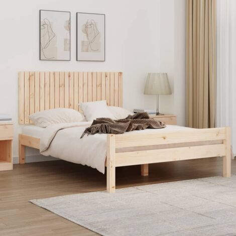 Tête de lit murale  Armoire de tête de lit 140x3x60 cm Bois massif de pin 22552