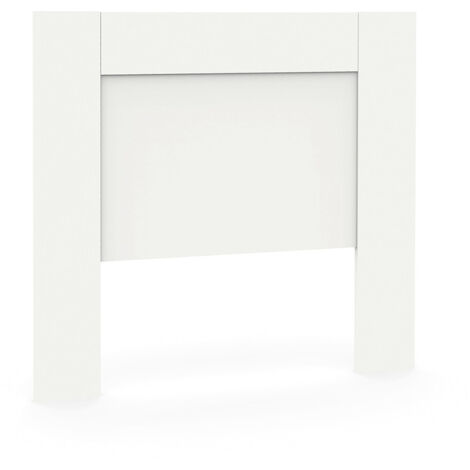 Tête de lit murale chambre à coucher coloris Blanc - Longueur 100 x Hauteur 106 x Profondeur 2,2 cm