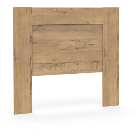 Tête de lit murale chambre à coucher coloris Chêne doré - Longueur 100 x Hauteur 106 x Profondeur 2,2 cm