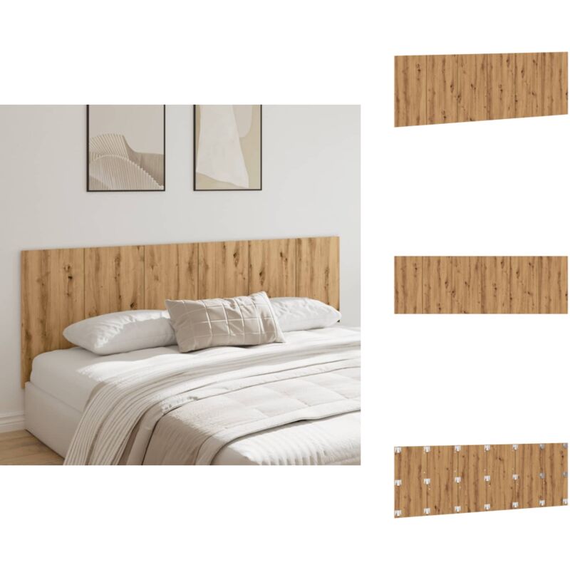 Vidaxl - Tête de lit murale chêne artisanal bois d'ingénierie - Tête De Lit Murale - Têtes De Lit Murales - Tête De Lit De Chambre à Coucher - Tête