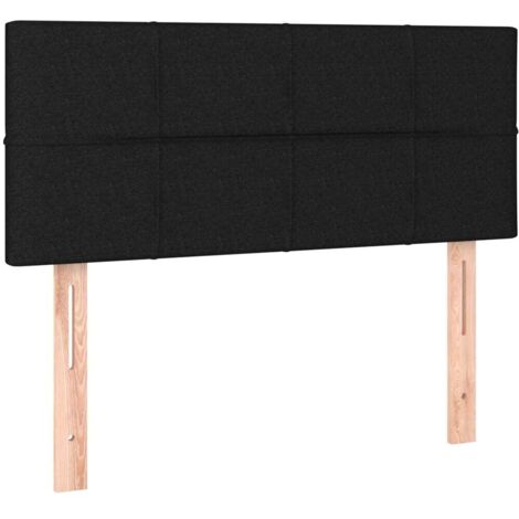 Tête de lit Noir 100x5x78/88 cm Tissu