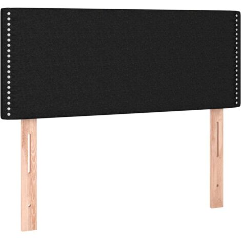 Tête de lit Noir 100x5x78/88 cm Tissu