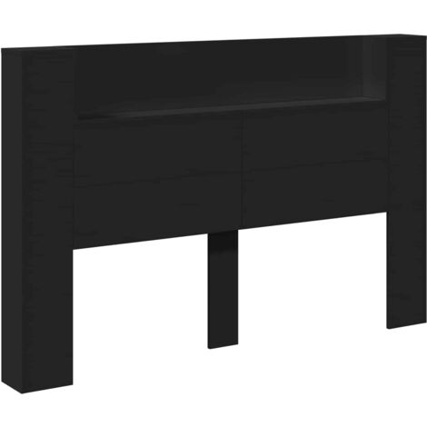 Tête de lit Noir 160 x 16,5 x 103,5 cm Bois d'ingénierie
