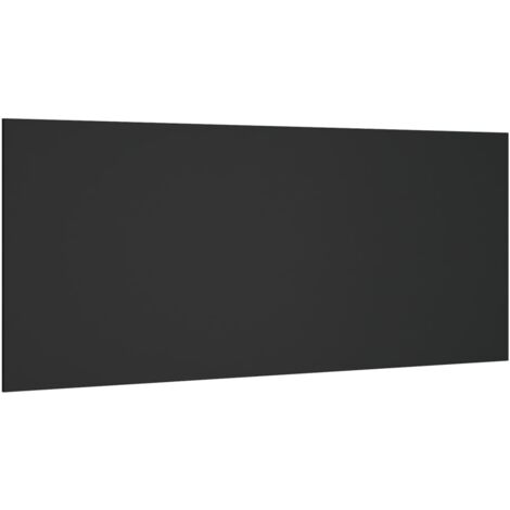 Tête de lit Noir 200x1,5x80 cm Bois d'ingénierie