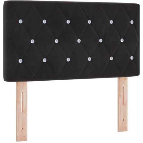 Tête de lit Noir 80 cm Velours