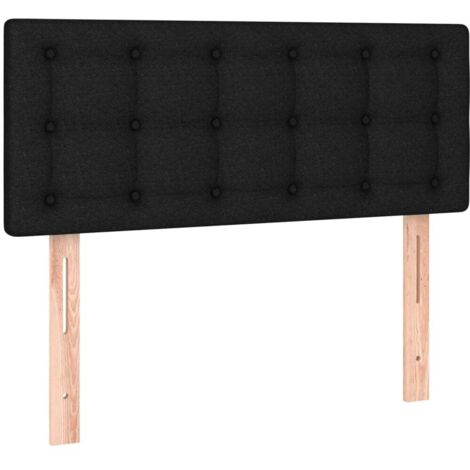 Tête de lit Noir 80x5x78/88 cm Tissu