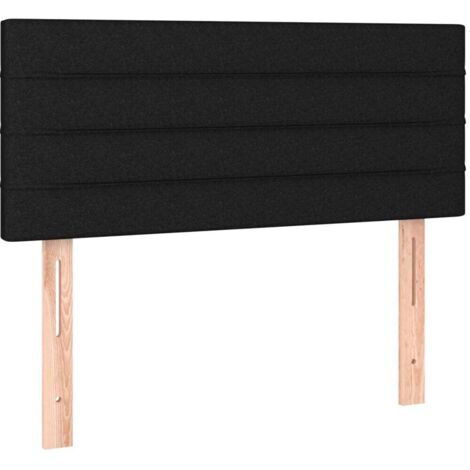 Tête de lit Noir 80x5x78/88 cm Tissu