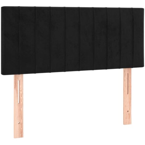 Tête de lit Noir 80x5x78/88 cm Velours